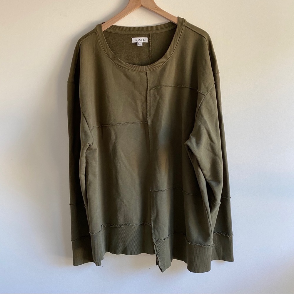 Rails Olive Green Crew Neck Sweatershirt